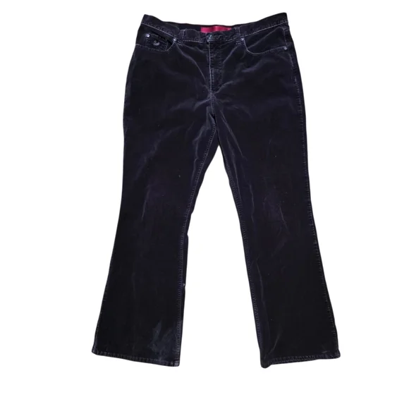 Gloria Vanderbilt Women's Classic Black Wide Leg Jeans Size 16 Plus - Picture 2 of 6